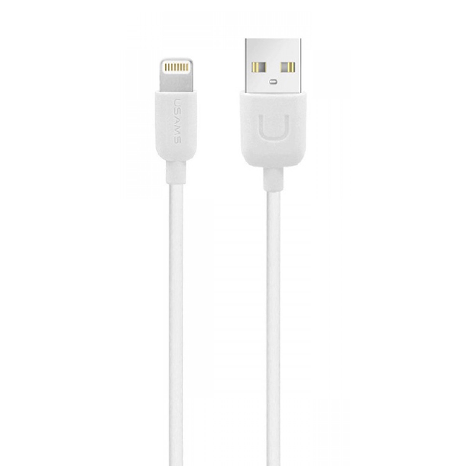 USAMS καλώδιο Lightning σε USB US-SJ097, 2.1A, 1m, λευκό USAMS καλώδιο Lightning σε USB US-SJ097, 2.1A, 1m, λευκό