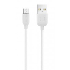 USAMS καλώδιο Micro USB σε USB US-SJ098, 2.1A, 1m, λευκό