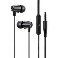 USAMS earphones με μικρόφωνο EP-42, 3.5mm, 1.2m, μαύρα