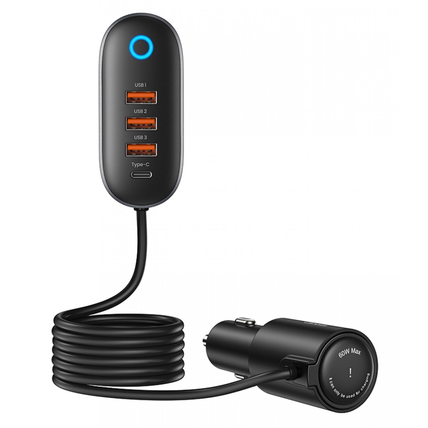 USAMS φορτιστής αυτοκινήτου CC161, υποδοχή αναπτήρα/4x ports 156W, μαύρο USAMS φορτιστής αυτοκινήτου CC161, υποδοχή αναπτήρα/4x ports 156W, μαύρο