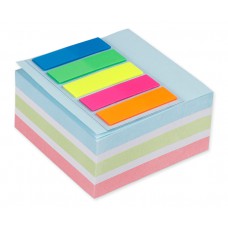 MP αυτοκόλλητα χαρτάκια σημειώσεων PN181 75x75mm, 400+100τμχ, χρωματιστά
