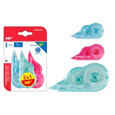 MP διορθωτική ταινία PA426-1, 5mm x 5m, 3τμχ, διάφορα χρώματα