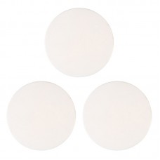 Αυτοκόλλητο στοπ πόρτας HUH-0100, Φ5cm, λευκό, 3τμχ