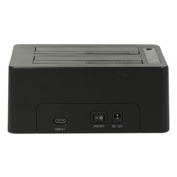 DELOCK docking station 63957, clone function, 2x HDD/SSD, 6Gb/s, μαύρο DELOCK docking station 63957, clone function, 2x HDD/SSD, 6Gb/s, μαύρο