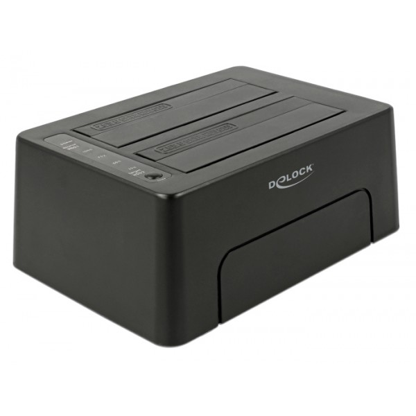 DELOCK docking station 63957, clone function, 2x HDD/SSD, 6Gb/s, μαύρο DELOCK docking station 63957, clone function, 2x HDD/SSD, 6Gb/s, μαύρο