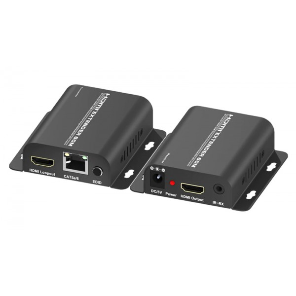 POWERTECH HDMI Video Extender CAB-H148, CAT5e/6, Full HD, 3D, IR, 60m POWERTECH HDMI Video Extender CAB-H148, CAT5e/6, Full HD, 3D, IR, 60m