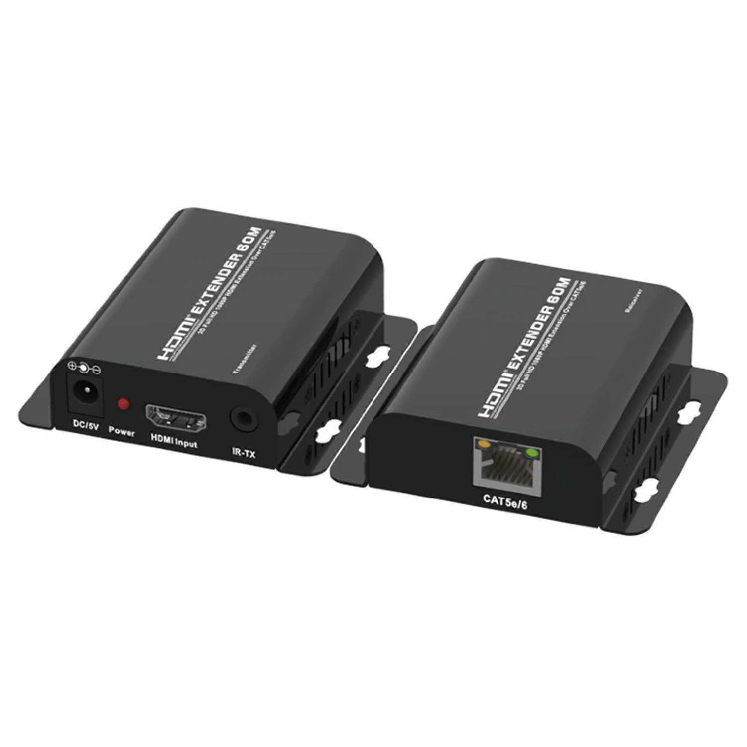 POWERTECH HDMI Video Extender CAB-H148, CAT5e/6, Full HD, 3D, IR, 60m POWERTECH HDMI Video Extender CAB-H148, CAT5e/6, Full HD, 3D, IR, 60m
