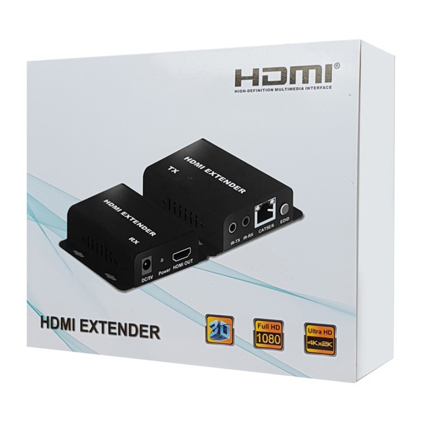 POWERTECH HDMI Video Extender CAB-H148, CAT5e/6, Full HD, 3D, IR, 60m POWERTECH HDMI Video Extender CAB-H148, CAT5e/6, Full HD, 3D, IR, 60m