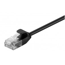 POWERTECH καλώδιο δικτύου CAB-N305, Cat 6 U/UTP, slim, copper, 3m, μαύρο