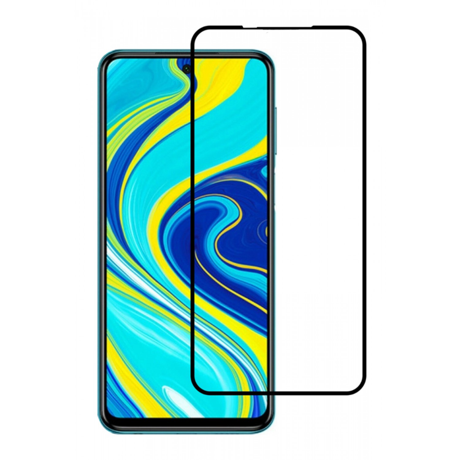 POWERTECH tempered glass 5D, full glue, Xiaomi Redmi Note 9s, μαύρο POWERTECH tempered glass 5D, full glue, Xiaomi Redmi Note 9s, μαύρο