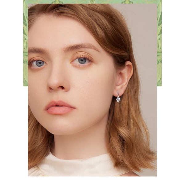 BAMOER σκουλαρίκια καρφωτά VSE166 σε σχήμα ρόμβου, ασήμι 925, ασημί BAMOER σκουλαρίκια καρφωτά VSE166 σε σχήμα ρόμβου, ασήμι 925, ασημί