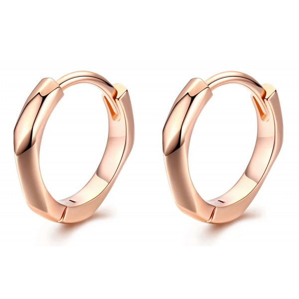 BAMOER σκουλαρίκια κρίκοι BSE119, ασήμι 925, ροζ χρυσό BAMOER σκουλαρίκια κρίκοι BSE119, ασήμι 925, ροζ χρυσό