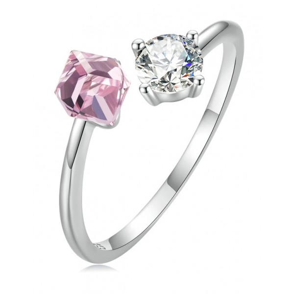 BAMOER δαχτυλίδι BSR291, κυβική ζιρκόνια, ανοιγόμενο, ασήμι 925, ασημί BAMOER δαχτυλίδι BSR291, κυβική ζιρκόνια, ανοιγόμενο, ασήμι 925, ασημί