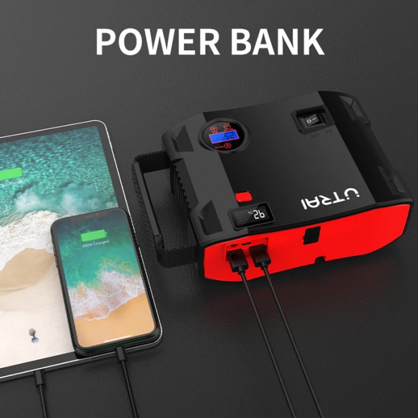 UTRAI εκκινητής μπαταρίας/συμπιεστής αέρος Jstar 5 με φακό, 12V/2000A UTRAI εκκινητής μπαταρίας/συμπιεστής αέρος Jstar 5 με φακό, 12V/2000A