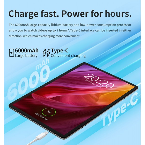 TECLAST tablet P40HD, 10.1" FHD, 4/64GB, Android 12, 4G, γκρι TECLAST tablet P40HD, 10.1" FHD, 4/64GB, Android 12, 4G, γκρι