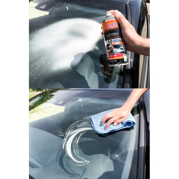 MOJE AUTO αφρός καθαρισμού τζαμιών αυτοκινήτου 19-025, 400ml MOJE AUTO αφρός καθαρισμού τζαμιών αυτοκινήτου 19-025, 400ml