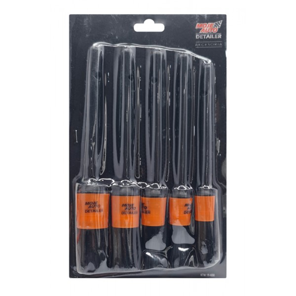 MOJE AUTO σετ βούρτσες καθαρισμού 19-650 με αντιολισθητική λαβή, 5τμχ MOJE AUTO σετ βούρτσες καθαρισμού 19-650 με αντιολισθητική λαβή, 5τμχ