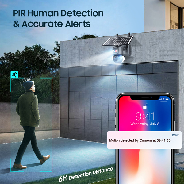 SECTEC smart ηλιακή κάμερα ST-S528M-4G-3MASR με προβολείς, 3MP, 4G, PTZ SECTEC smart ηλιακή κάμερα ST-S528M-4G-3MASR με προβολείς, 3MP, 4G, PTZ