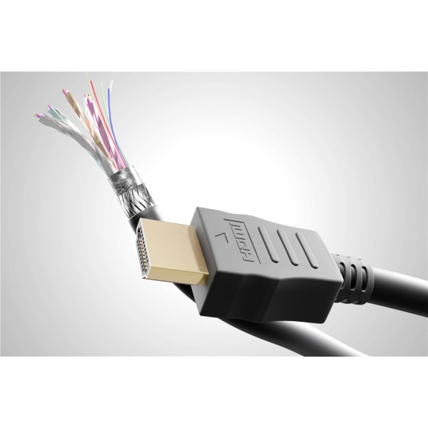 GOOBAY καλώδιο HDMI 2.0 με Ethernet 61160, 4K/60Hz, 18Gbit/s, 3m, μαύρο GOOBAY καλώδιο HDMI 2.0 με Ethernet 61160, 4K/60Hz, 18Gbit/s, 3m, μαύρο