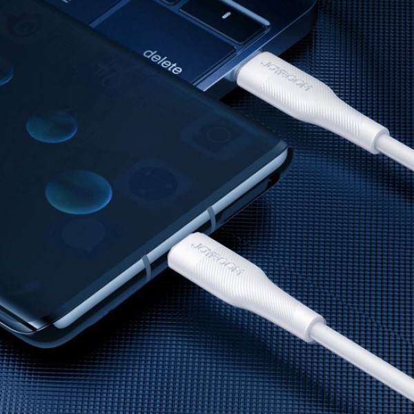 JOYROOM καλώδιο USB-C S-1230M3, 60W PD, 1.2m, λευκό