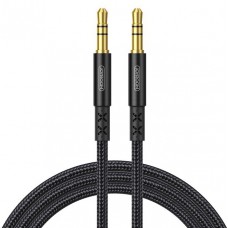JOYROOM καλώδιο ήχου 3.5mm SY-20A1, AUX, braided, 2m, μαύρο