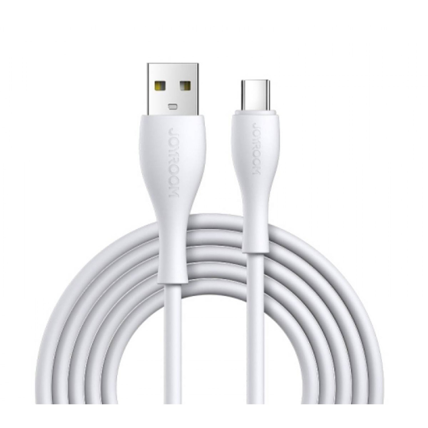 JOYROOM καλώδιο USB σε USB-C S-1030M8 με LED, 3A, 1m, λευκό JOYROOM καλώδιο USB σε USB-C S-1030M8 με LED, 3A, 1m, λευκό