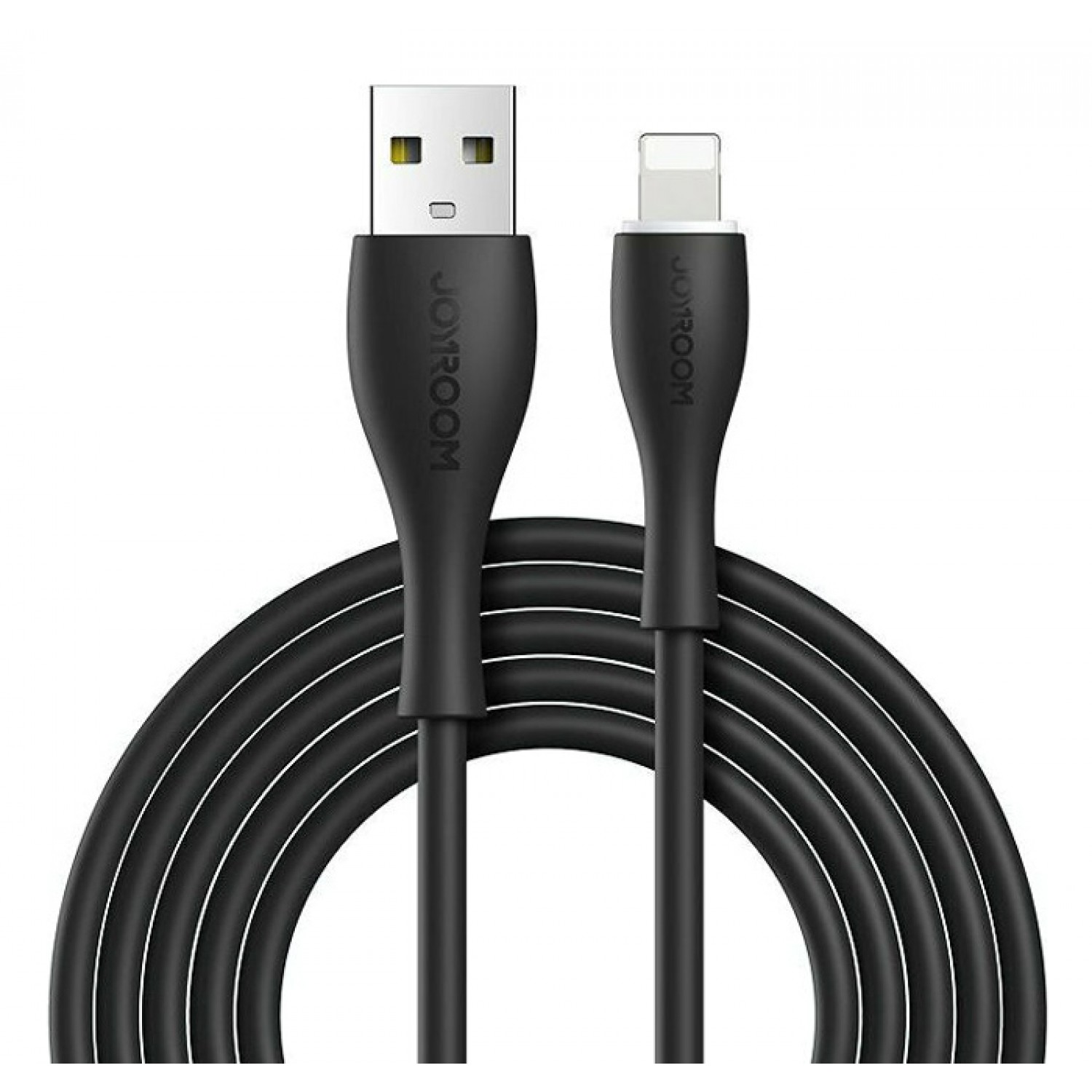 JOYROOM καλώδιο USB σε Lightning S-1030M8 με LED, 2.4A, 1m, μαύρο JOYROOM καλώδιο USB σε Lightning S-1030M8 με LED, 2.4A, 1m, μαύρο