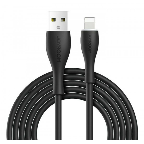 JOYROOM καλώδιο USB σε Lightning S-1030M8 με LED, 2.4A, 1m, μαύρο JOYROOM καλώδιο USB σε Lightning S-1030M8 με LED, 2.4A, 1m, μαύρο