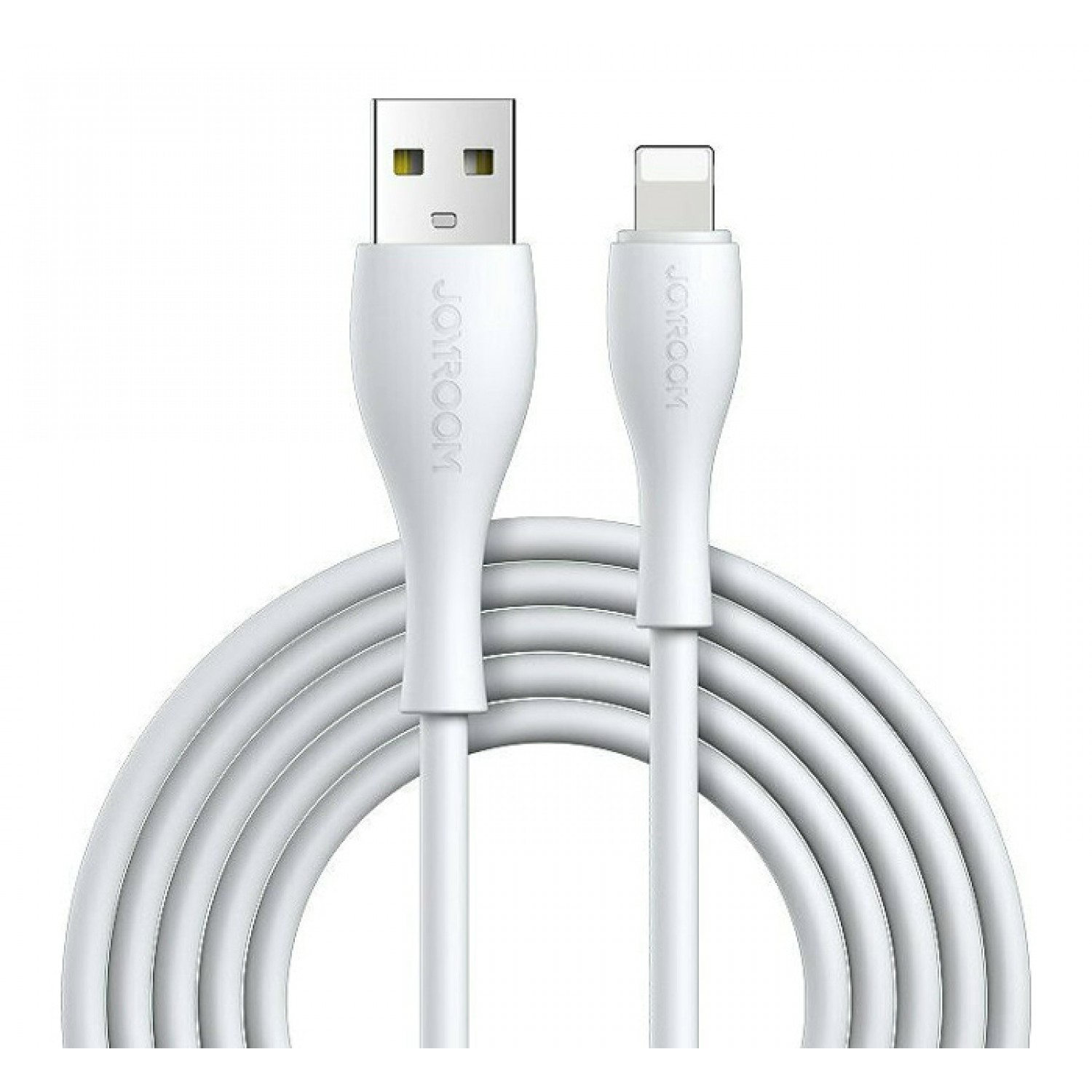 JOYROOM καλώδιο USB σε Lightning S-1030M8 με LED, 2.4A, 1m, λευκό JOYROOM καλώδιο USB σε Lightning S-1030M8 με LED, 2.4A, 1m, λευκό