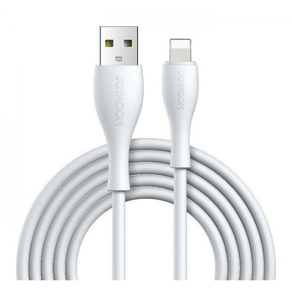JOYROOM καλώδιο USB σε Lightning S-1030M8 με LED, 2.4A, 1m, λευκό JOYROOM καλώδιο USB σε Lightning S-1030M8 με LED, 2.4A, 1m, λευκό