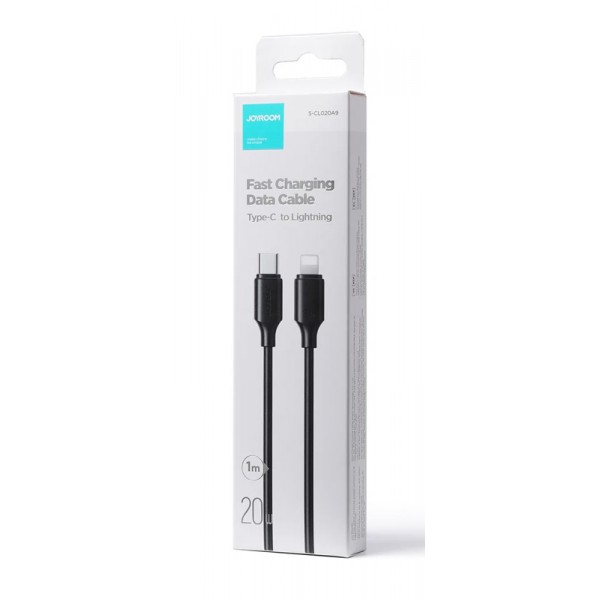 JOYROOM καλώδιο USB-C σε Lightning S-CL020A9, 20W, 1m, μαύρο JOYROOM καλώδιο USB-C σε Lightning S-CL020A9, 20W, 1m, μαύρο