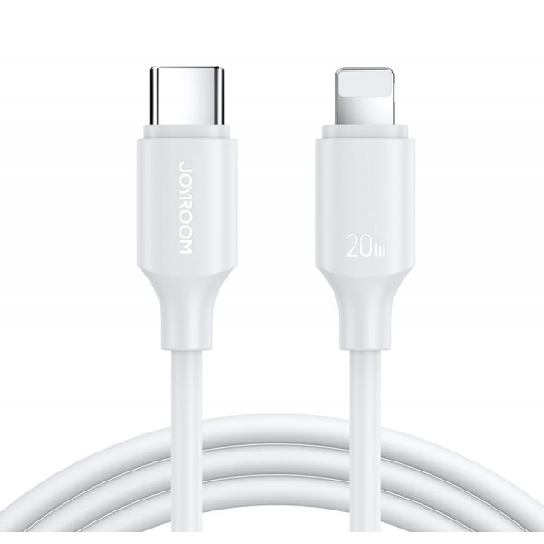 JOYROOM καλώδιο USB-C σε Lightning S-CL020A9, 20W, 1m, λευκό JOYROOM καλώδιο USB-C σε Lightning S-CL020A9, 20W, 1m, λευκό
