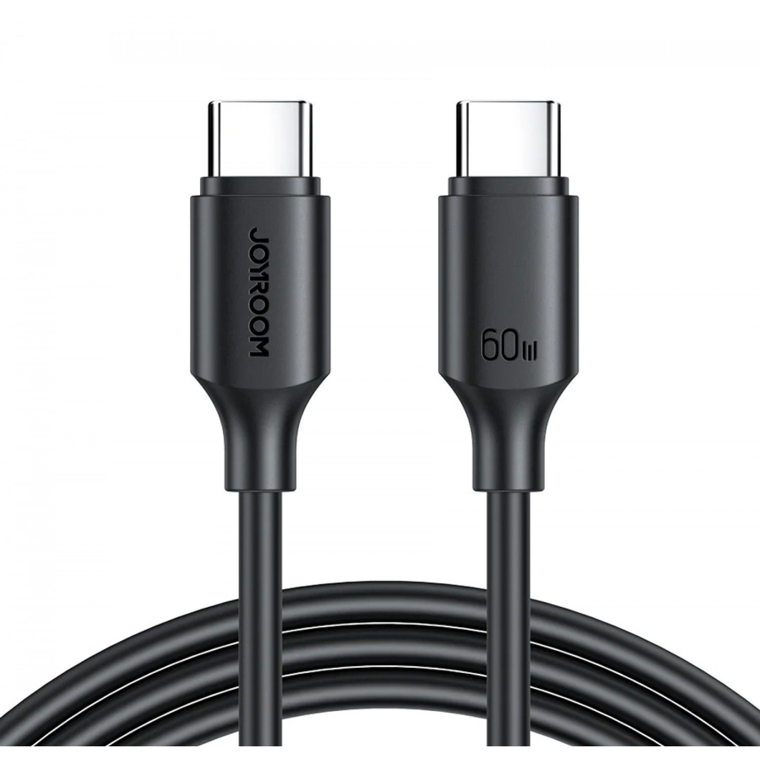 JOYROOM καλώδιο USB-C S-CC060A9, 60W, 1m, μαύρο JOYROOM καλώδιο USB-C S-CC060A9, 60W, 1m, μαύρο