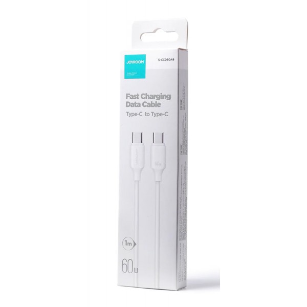 JOYROOM καλώδιο USB-C S-CC060A9, 60W, 1m, λευκό