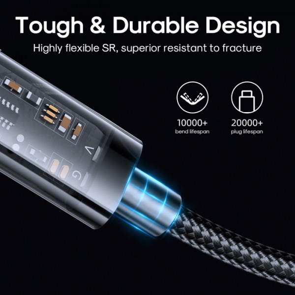 JOYROOM καλώδιο USB σε Lightning S-UL012A12, 2.4A, 1.2m, μαύρο JOYROOM καλώδιο USB σε Lightning S-UL012A12, 2.4A, 1.2m, μαύρο