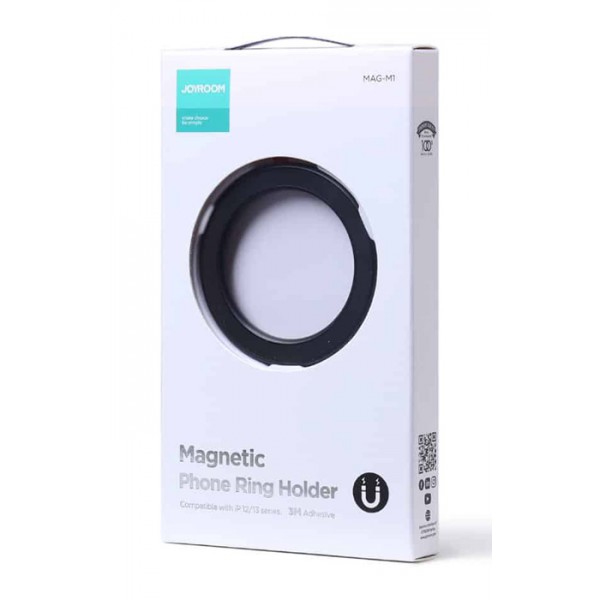JOYROOM μαγνητική ring & βάση JR-MAG-M1 για iPhone, 58mm, μαύρη JOYROOM μαγνητική ring & βάση JR-MAG-M1 για iPhone, 58mm, μαύρη