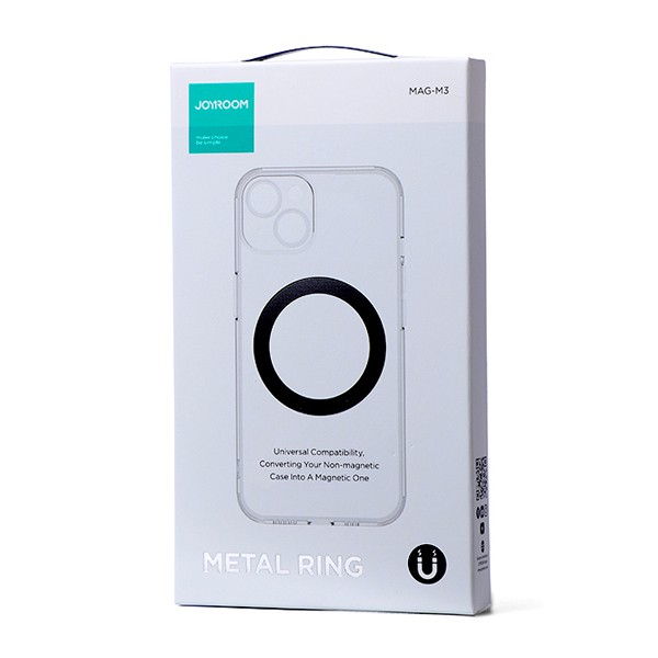 JOYROOM μεταλλικό ring JR-MAG-M3 για θήκες smartphone, μαύρο JOYROOM μεταλλικό ring JR-MAG-M3 για θήκες smartphone, μαύρο