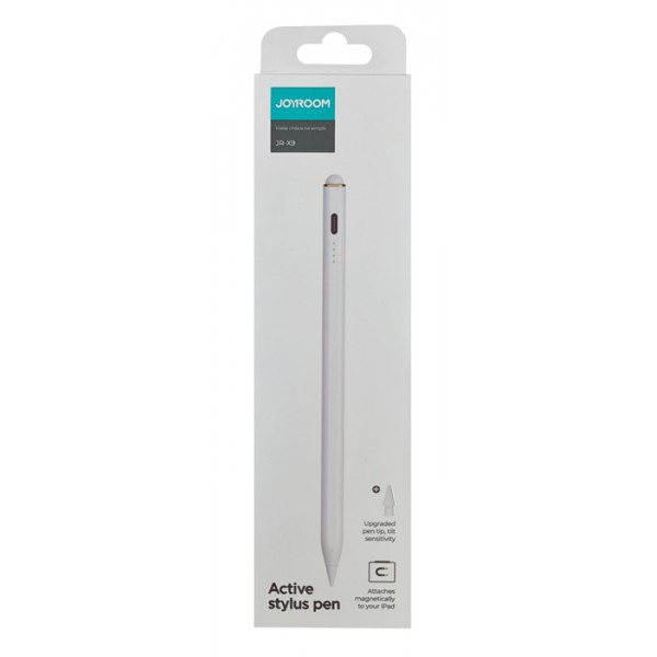 JOYROOM active στυλό αφής JR-X9 με ανταλλακτική μύτη, 165mm, λευκό JOYROOM active στυλό αφής JR-X9 με ανταλλακτική μύτη, 165mm, λευκό