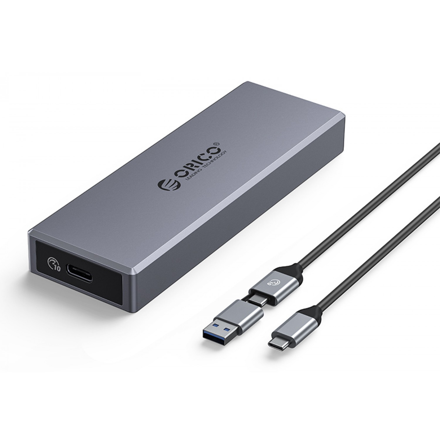 ORICO θήκη για Μ.2 NVMe SSD CM2C3-G2-GY-BP, 10Gbps, έως 4TB, γκρι