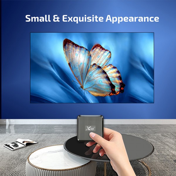 TV Box X98Q, 4K, S905W2, 2/16GB, Wi-Fi 2.4/5GHz, Android 11 TV Box X98Q, 4K, S905W2, 2/16GB, Wi-Fi 2.4/5GHz, Android 11