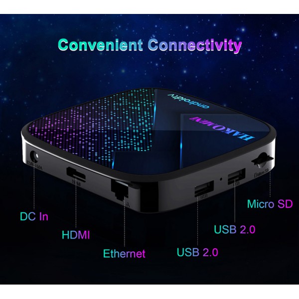 HAKO TV Box Mini, Google/Netflix certificate, 4/32GB 4K WiFi, Android 11 HAKO TV Box Mini, Google/Netflix certificate, 4/32GB 4K WiFi, Android 11