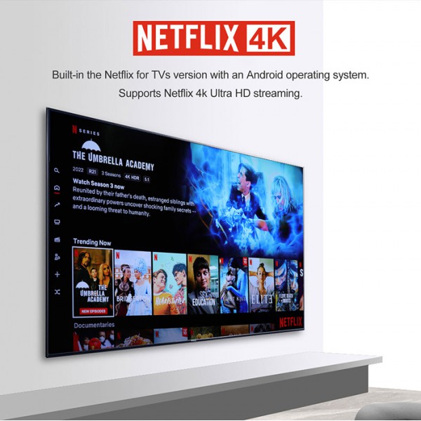HAKO TV Box Mini, Google/Netflix certificate, 4/32GB 4K WiFi, Android 11 HAKO TV Box Mini, Google/Netflix certificate, 4/32GB 4K WiFi, Android 11