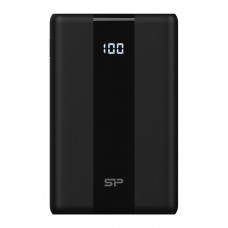 SILICON POWER power bank QP55, 10000mAh, USB & USB-C, 22.5W, LCD, μαύρο