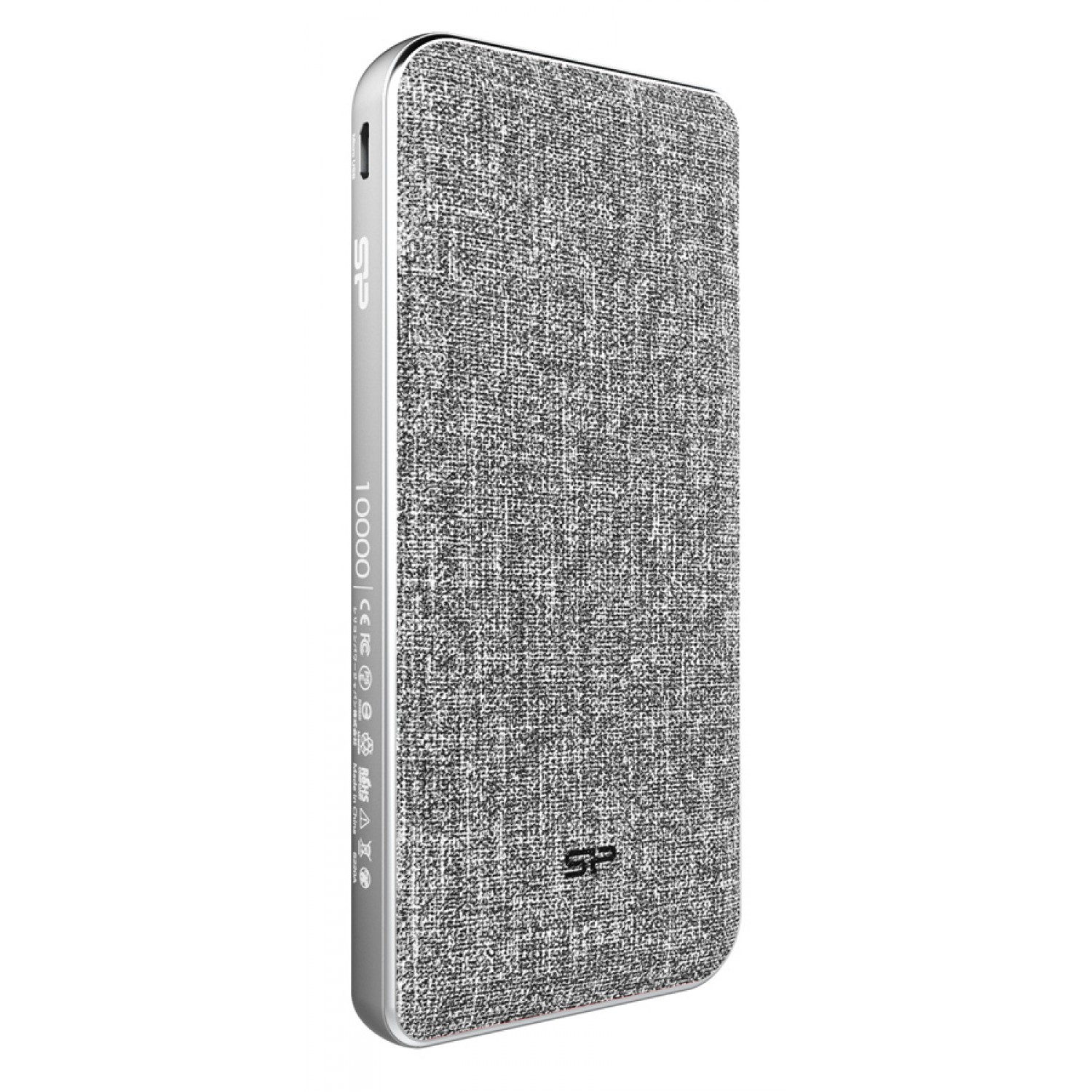 SILICON POWER power bank QP77, 10000mAh, 2x USB & USB-C, 18W, γκρι