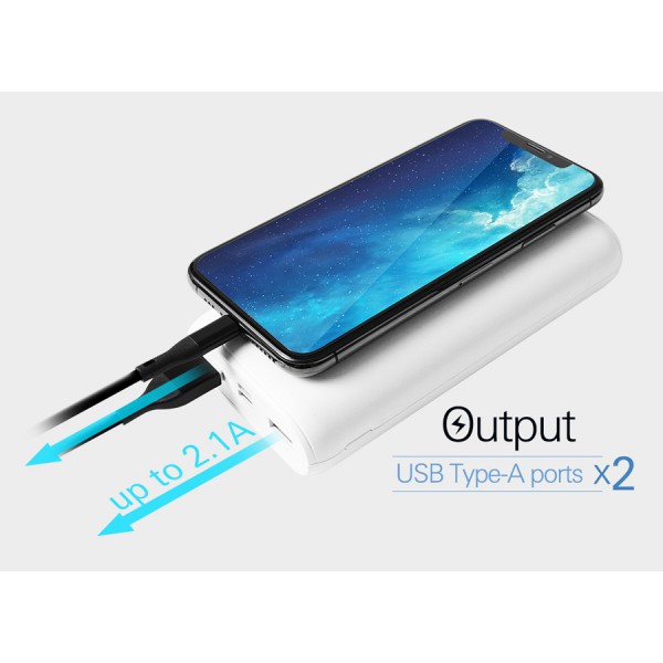 SILICON POWER power bank GS15, 20000mAh, 2x USB, 2.1A, μαύρο