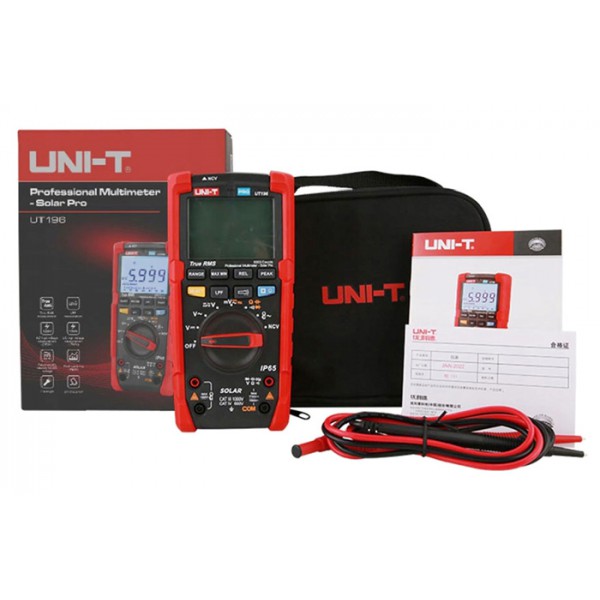UNI-T ψηφιακό πολύμετρο Solar Pro UT196, 1700V DC/1500V AC, True RMS UNI-T ψηφιακό πολύμετρο Solar Pro UT196, 1700V DC/1500V AC, True RMS