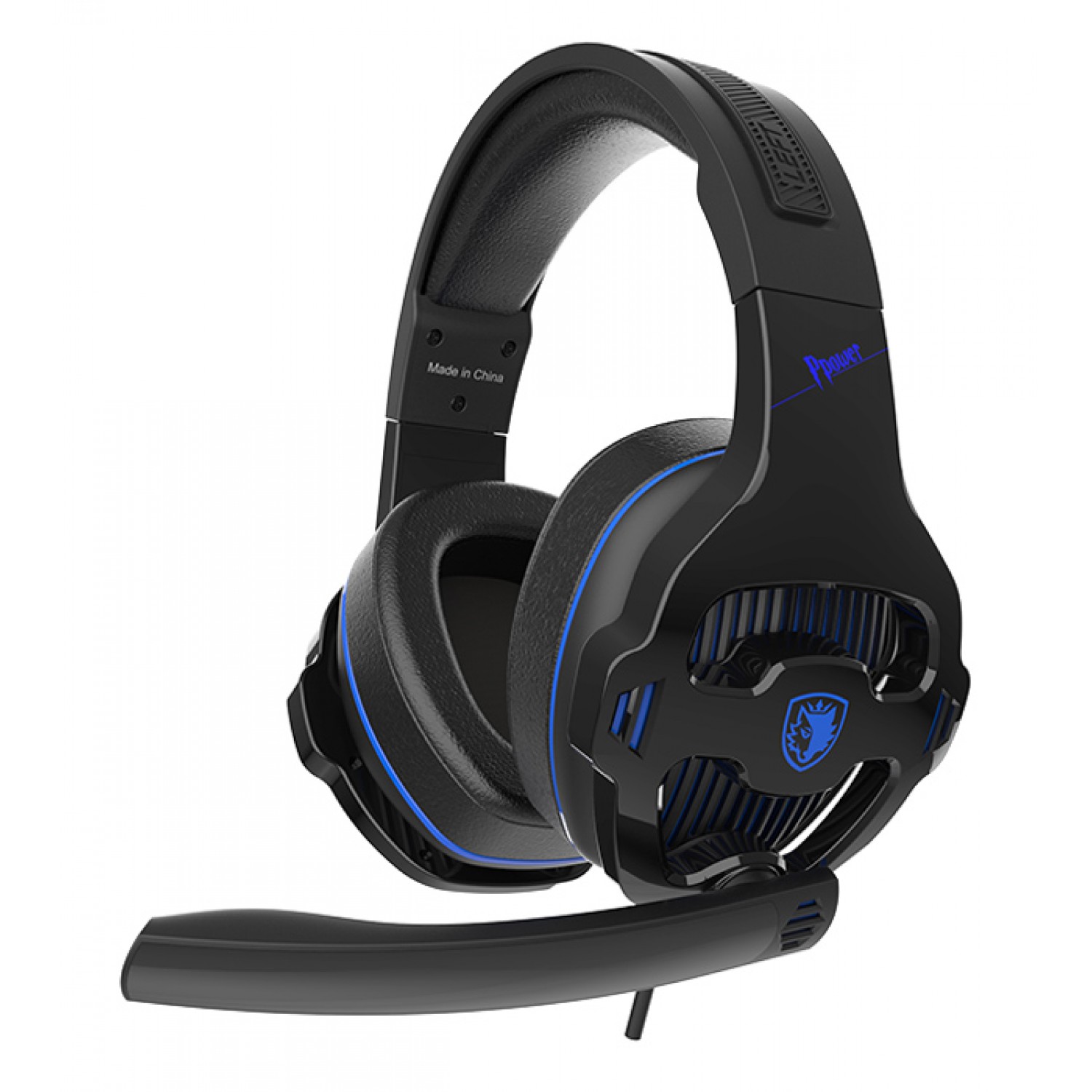 SADES gaming headset Ppower, 3.5mm, multiplatform, 50mm, 1.5m, μαύρο
