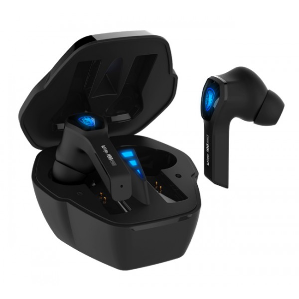 SADES gaming earphones Wings 100 Pro, θήκη φόρτισης True Wireless, μαύρα