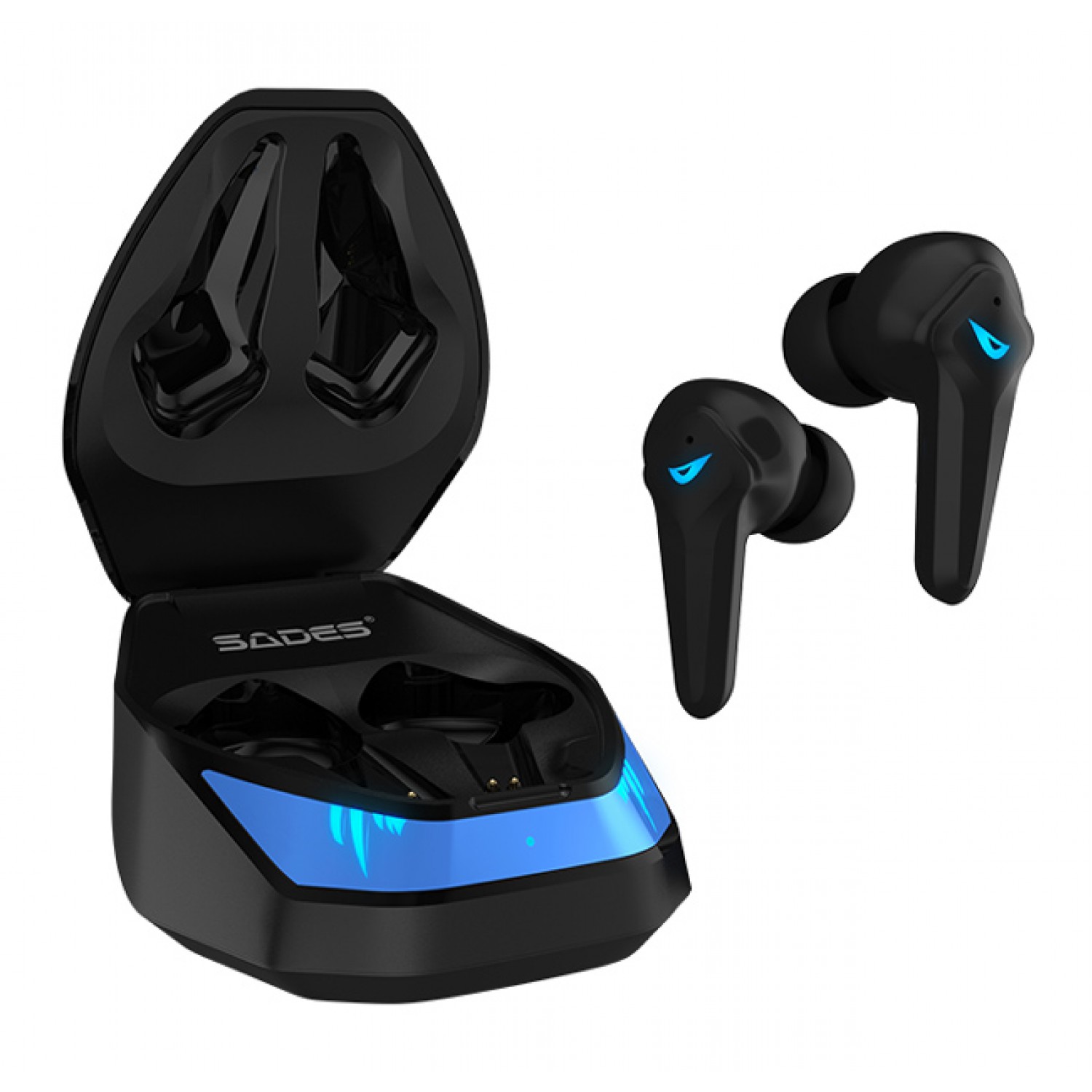 SADES gaming earphones Wings 200 με θήκη φόρτισης, True Wireless, μαύρα SADES gaming earphones Wings 200 με θήκη φόρτισης, True Wireless, μαύρα