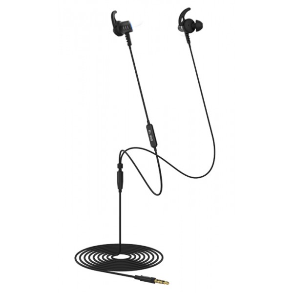 SADES gaming earphones Wings 20, 12mm, 3.5mm, 1.2m, μαύρα